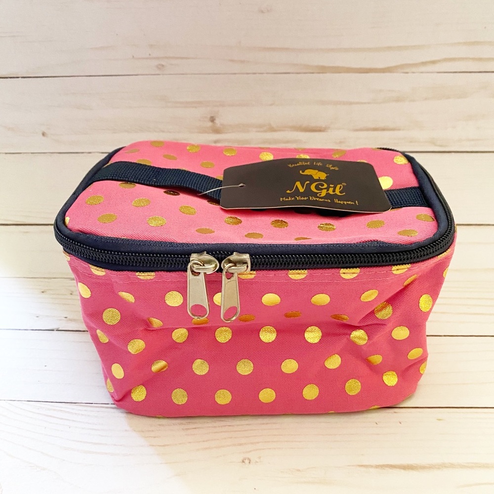 Metallic Gold Polka Dot Pink Case
